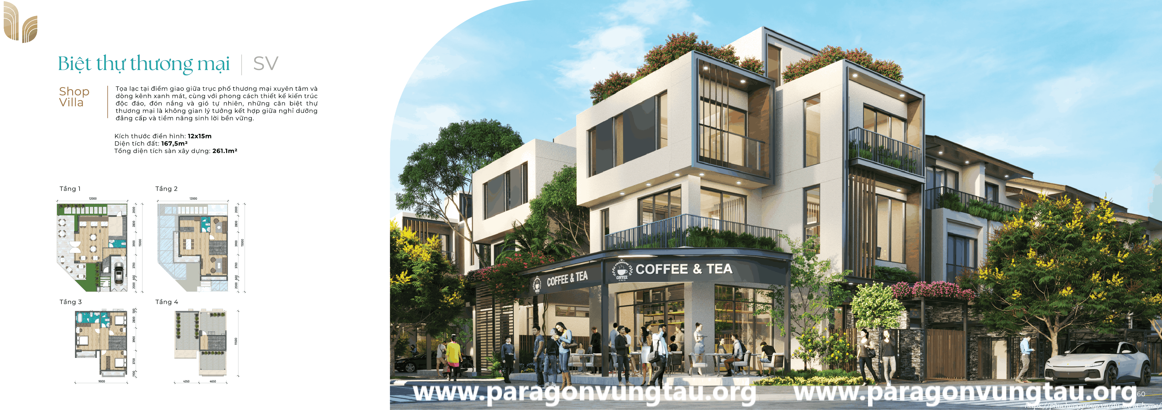 LAHome-Phối cảnh Biệt thự thương mại SV