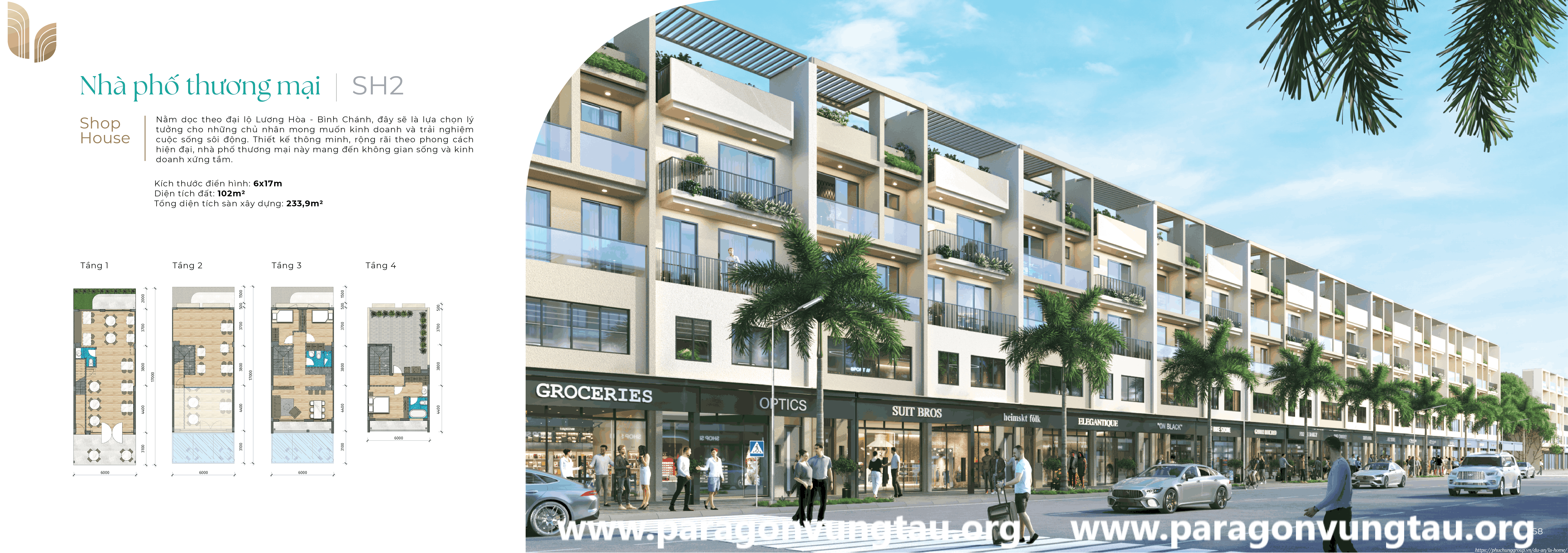 LAHome-Phối cảnh Nhà phố thương mại SH2