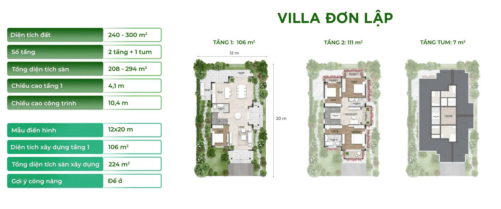 Thiết kế Villa đơn lập