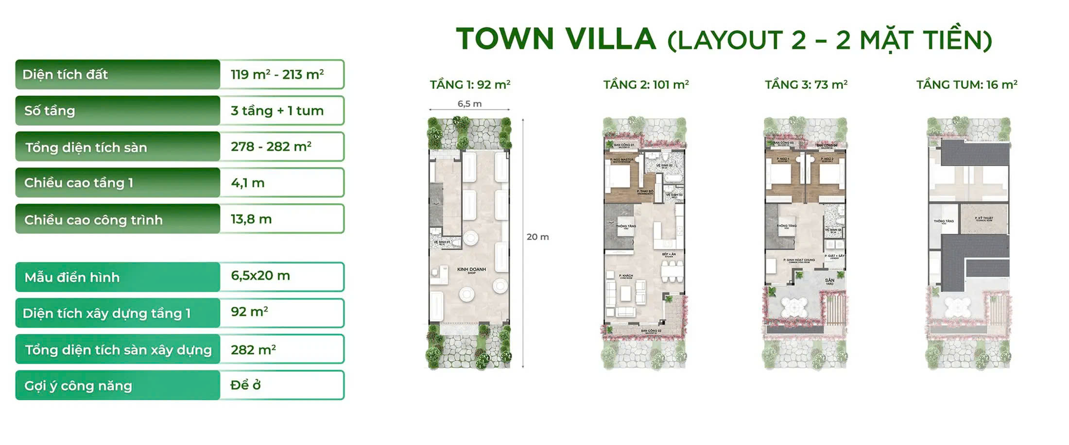 Thiết kế Town Villa
