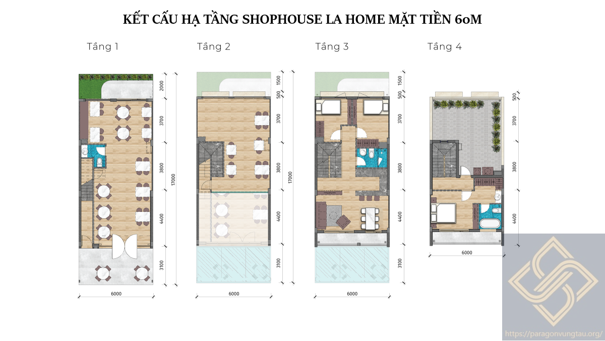 Thiết Kế ưu Việt Shophouse La Home Long An Lộ Giới 60m