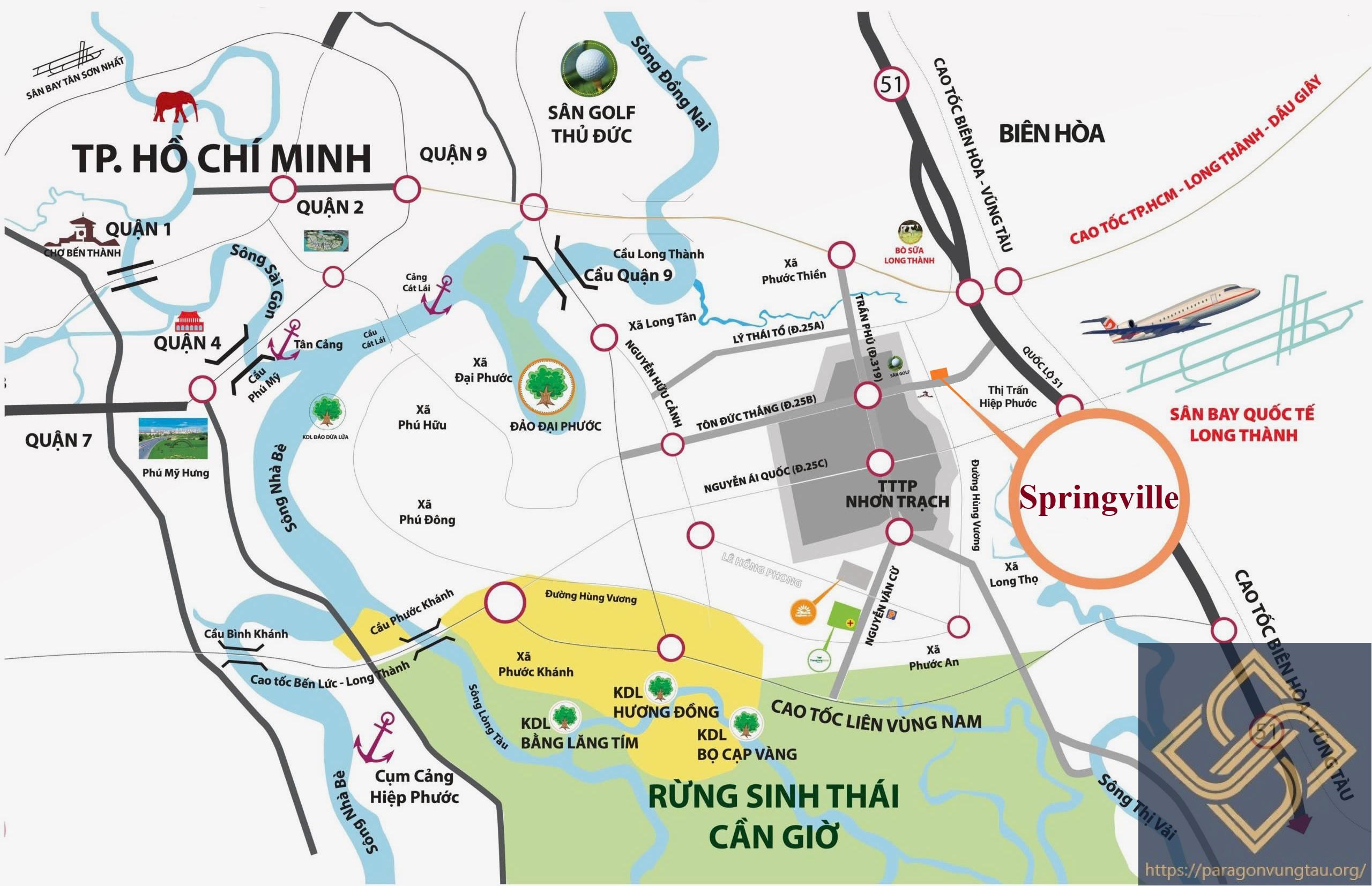 Vị Trí đắc địa Tại Spring Ville